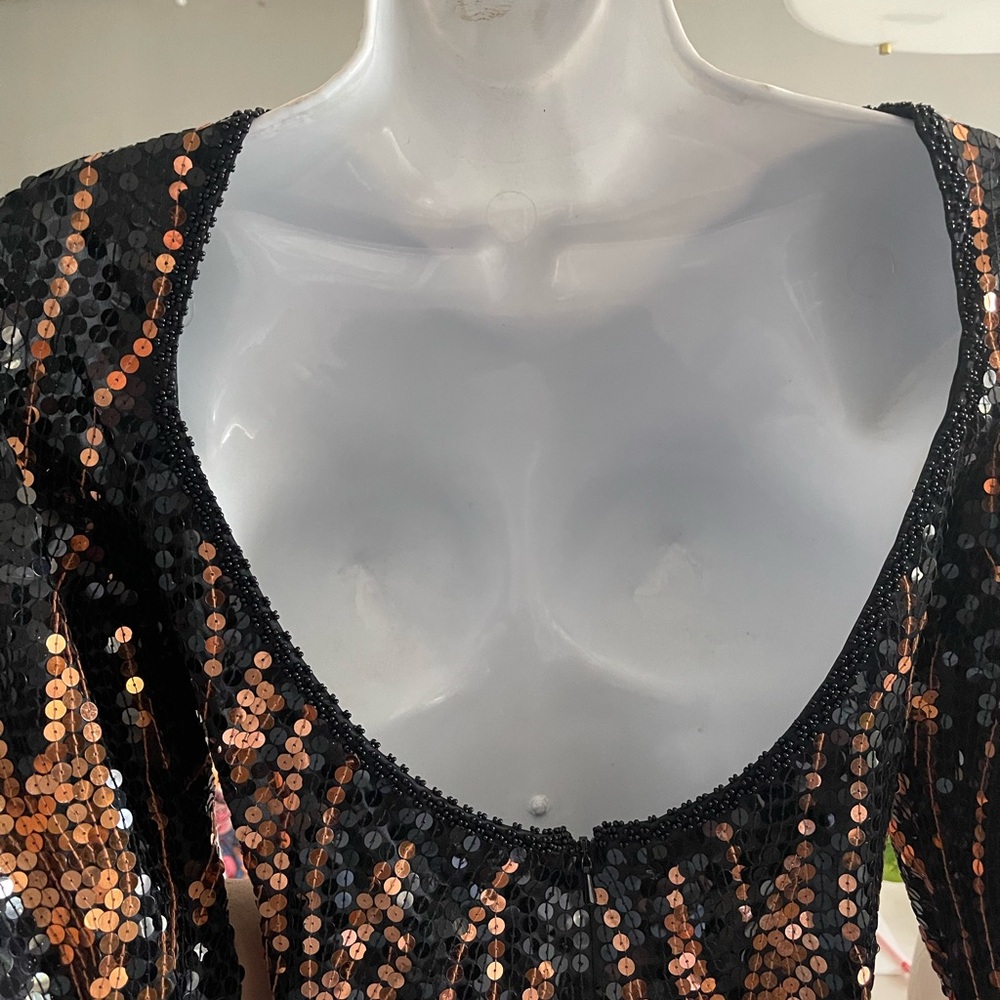 Oleg Cassini Vintage‎ Beaded Dress - Picture 8 of 10